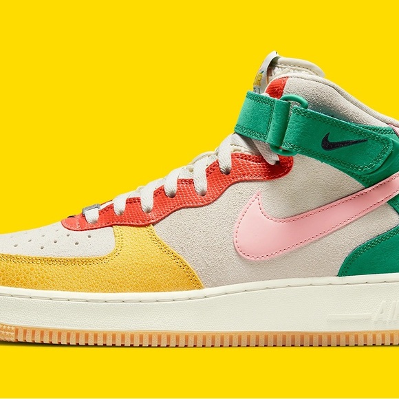 Nike Air Force 1 Mid NH 'Coconut Milk' Bleached Coral DR0158-100 AUTHENTIC NEW - Picture 14 of 15